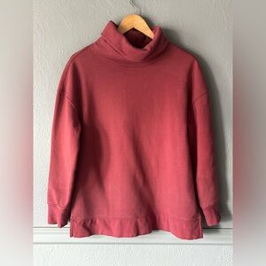 Athleta Funnel Neck Sweatshirt Pullover Cozy Athleisure M